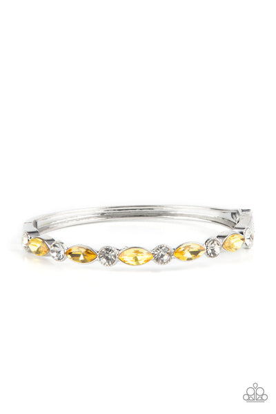 Petitely Powerhouse - Yellow Paparazzi Bracelet (#3243)