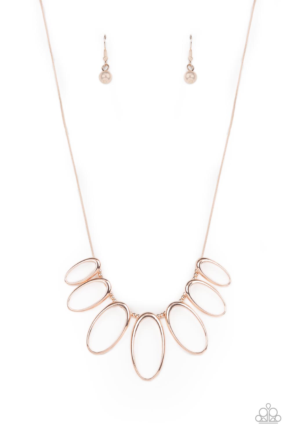The MANE Ingredient - Rose Gold Paparazzi  Necklace (PZ-889)