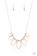 The MANE Ingredient - Rose Gold Paparazzi  Necklace (PZ-889)