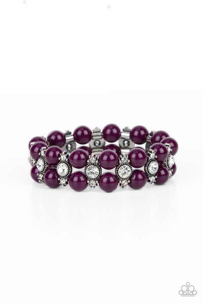 Starlight Reflection - Purple Paparazzi Bracelet (#3901)