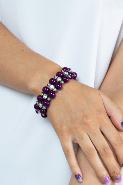 Starlight Reflection - Purple Paparazzi Bracelet (#3901)