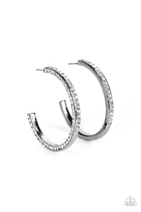 Powerhouse Precision - Black Paparazzi  Earring (1239)