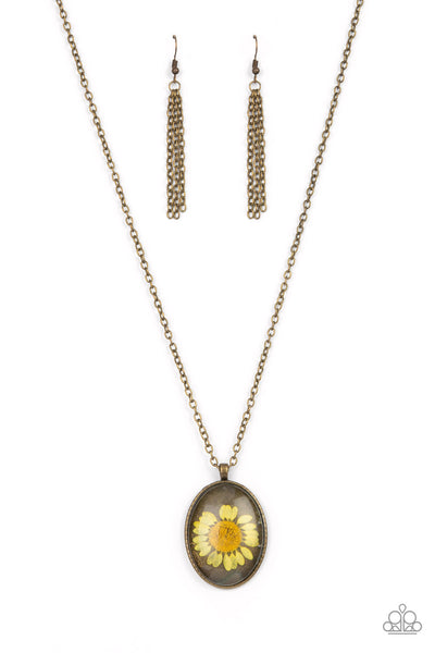 Prairie Passion - Yellow Paparazzi Necklace