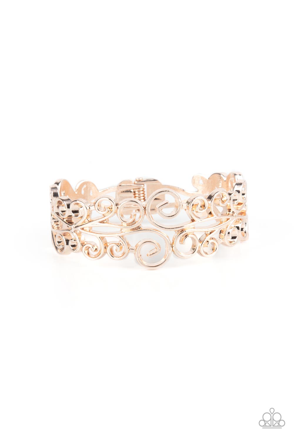 Dressed to FRILL - Rose Gold Paparazzi Bracelet (2371)