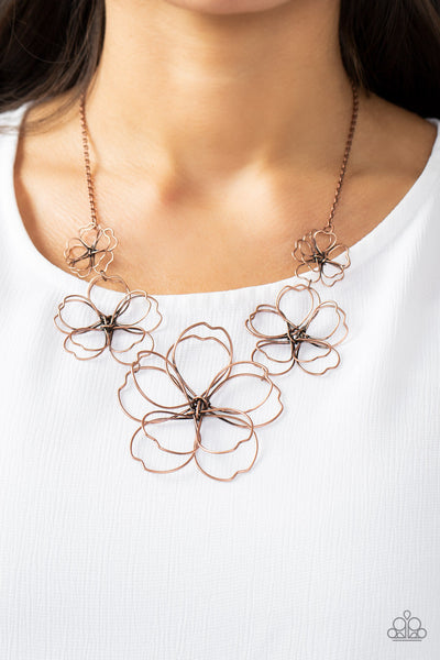 The Show Must GROW On - Copper Paparazzi Necklace (#3655)