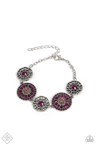 Vogue Garden-Variety - Purple Paparazzi Fashion Fix Bracelet Nov 2021 (FF008)