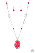 Mojave Meditation - Red Paparazzi Necklace (#2281)