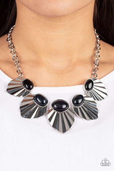 Fearlessly Ferocious - Black Paparazzi Necklace