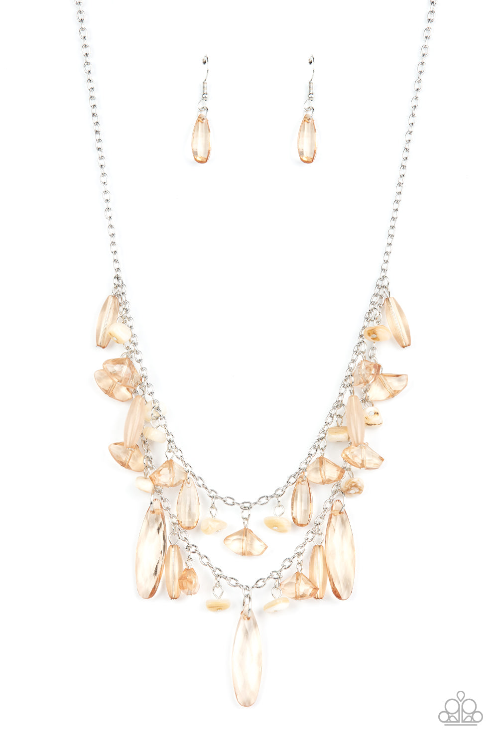 Candlelit Cabana - Brown Paparazzi Necklace (#3524)