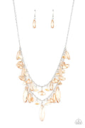 Candlelit Cabana - Brown Paparazzi Necklace (#3524)