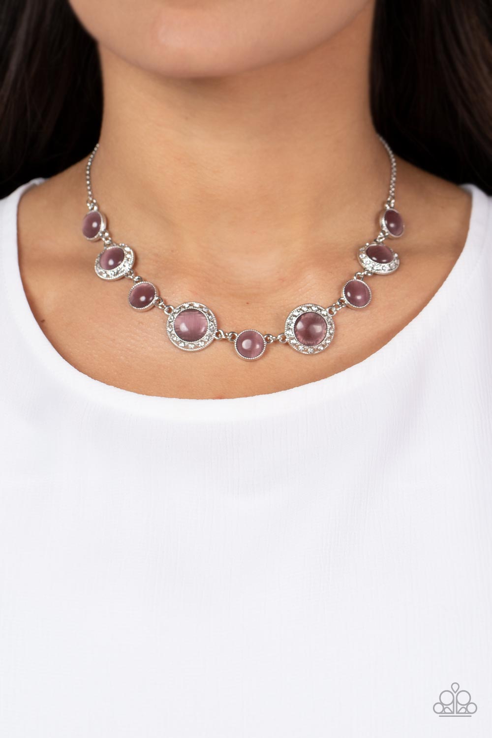 Too Good to BEAM True - Purple Paparazzi Necklace (PZ-4757)