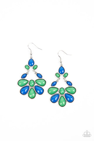 Colorfully Canopy - Multi Paparazzi Earring (#3639)