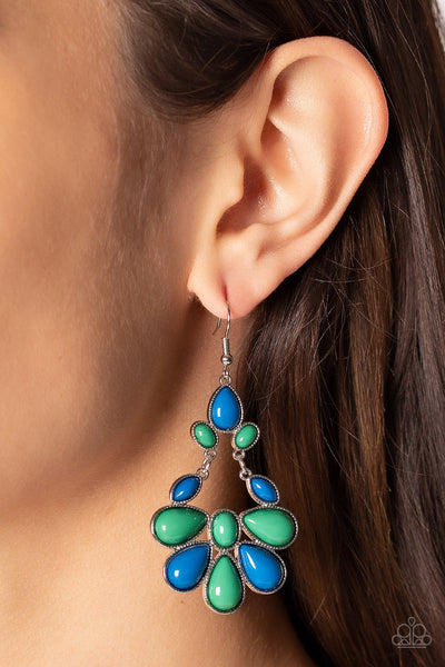 Colorfully Canopy - Multi Paparazzi Earring (#3639)