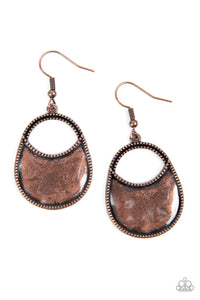 Rio Rancho Relic - Copper Paparazzi Earring (#3620)
