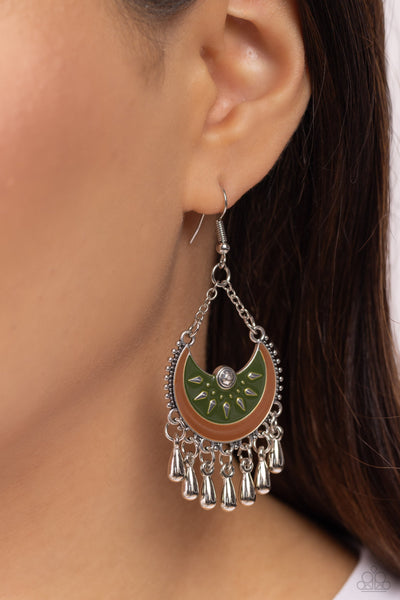 I Just Need CHIME - Green Paparazzi Earring (#3833)