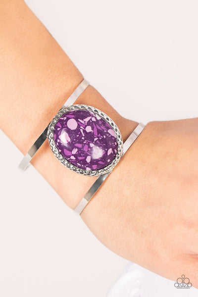 Tantalizingly Terrazzo - Purple Paparazzi Bracelet (#3802)