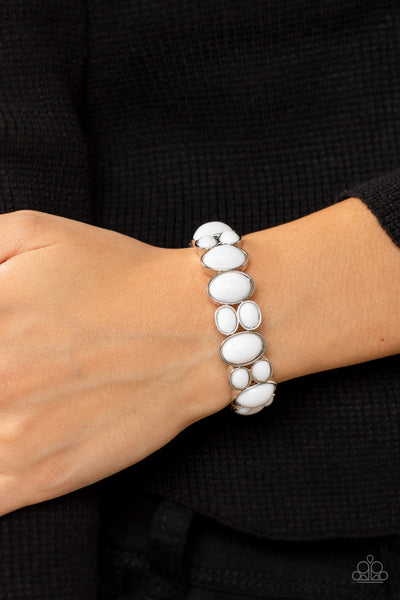 Tic Tac Dance - White Paparazzi Bracelet