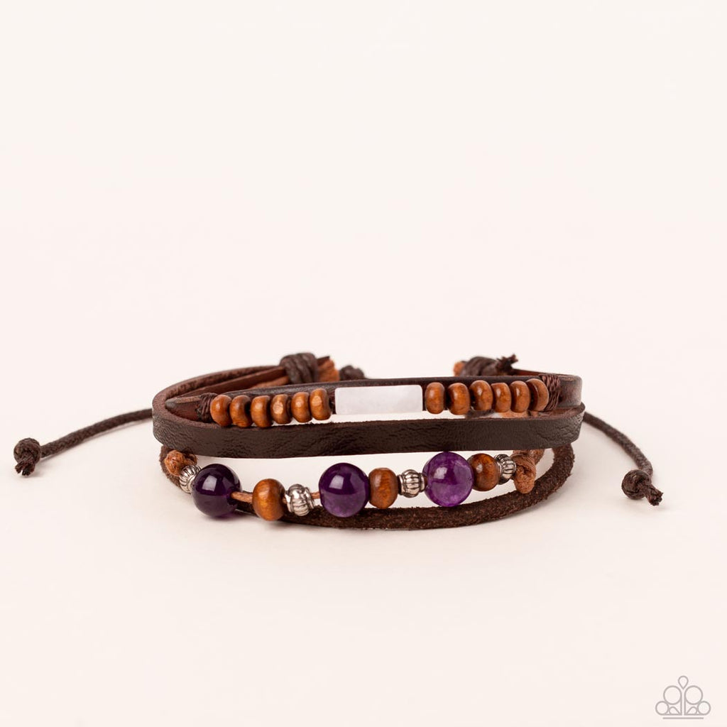 Public In-QUARRY - Purple Paparazzi Bracelet (#4961)