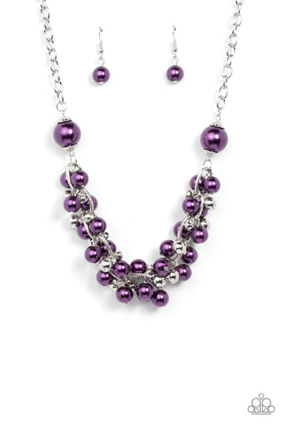 Party Crasher - Purple Paparazzi Necklace (#3625)