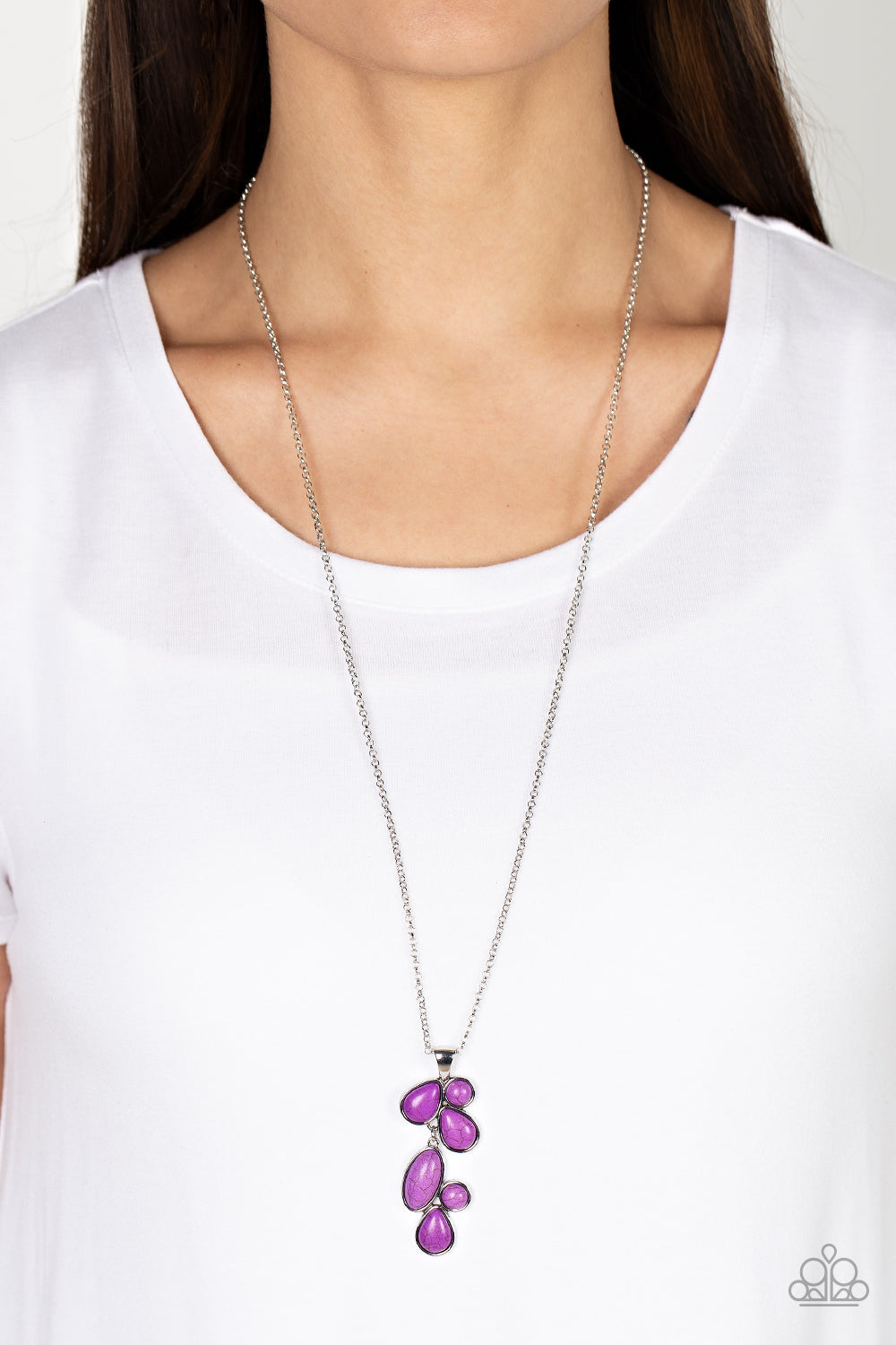 Wild Bunch Flair - Purple Paparazzi Necklace (PZ-632)