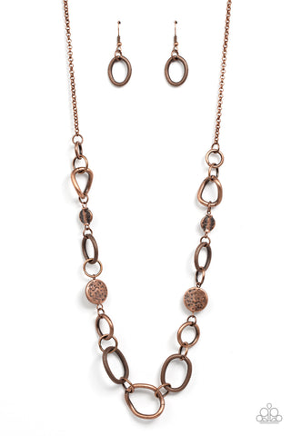 Industrial Intentions - Copper Paparazzi Necklace