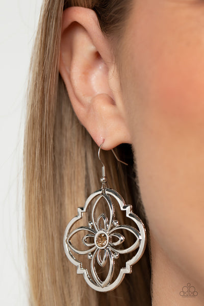 Treasure GROVE - Brown Paparazzi Earring (#3700)