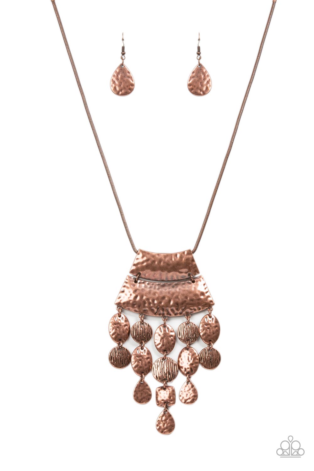 Totem Trek - Copper Paparazzi Necklace (3816)