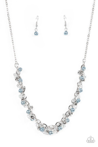 Soft-Hearted Shimmer - Blue Paparazzi Necklace (#1287)