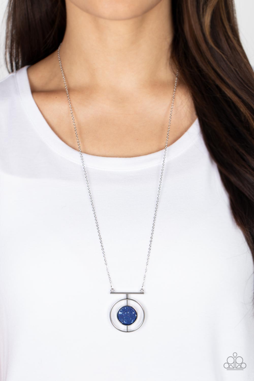 Boulevard Bazaar - Blue Paparazzi Necklace (PZ-794)