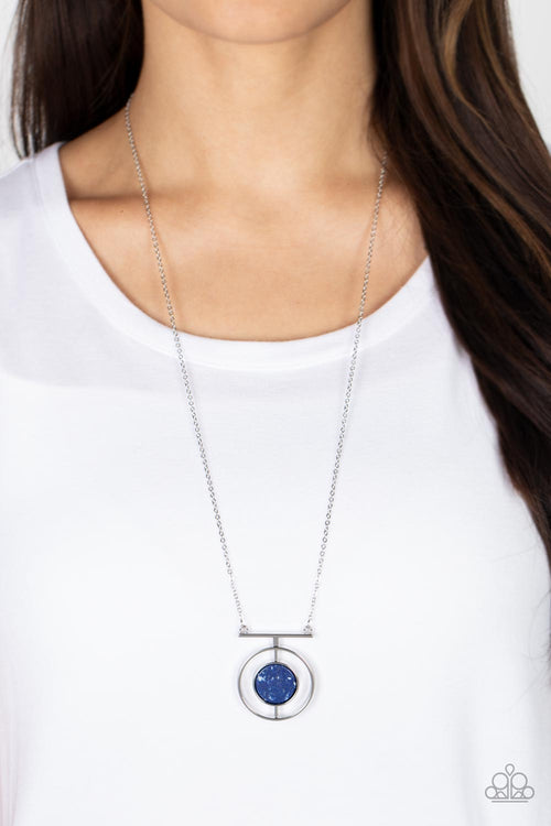 Boulevard Bazaar - Blue Paparazzi Necklace (PZ-794)
