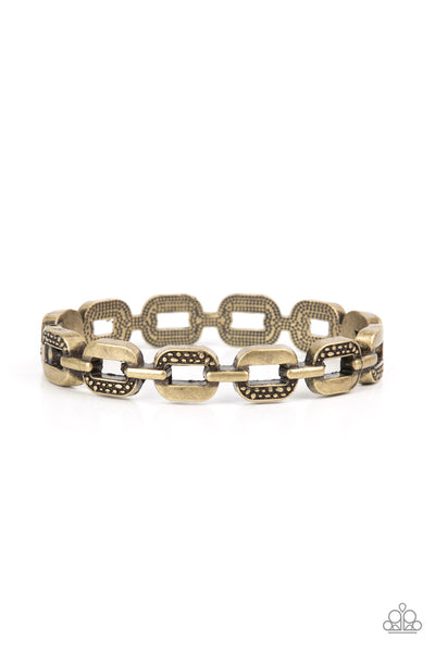 Powerhouse Plunder - Brass Paparazzi Bracelet