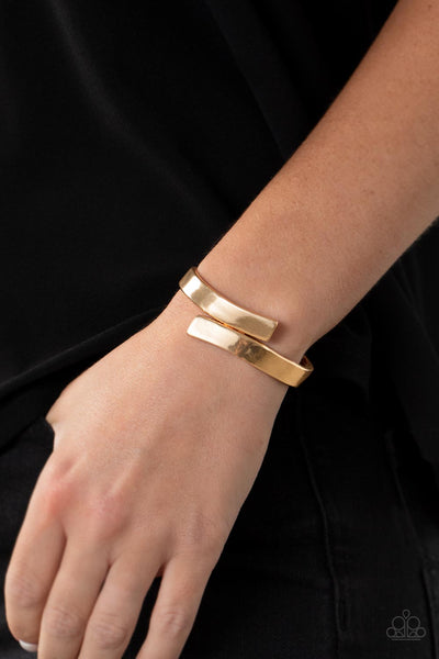 Dare to Flare - Gold  Paparazzi Bracelet (#3690)