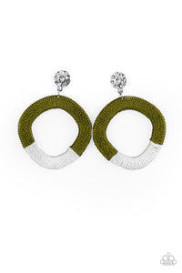 Thats a WRAPAROUND - Green Paparazzi Earring