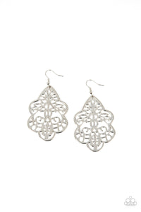 Festive Foliage - Silver Paparazzi Earring (#5278)