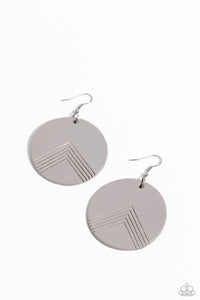 On the Edge of Edgy - Silver Paparazzi Earring (#212)