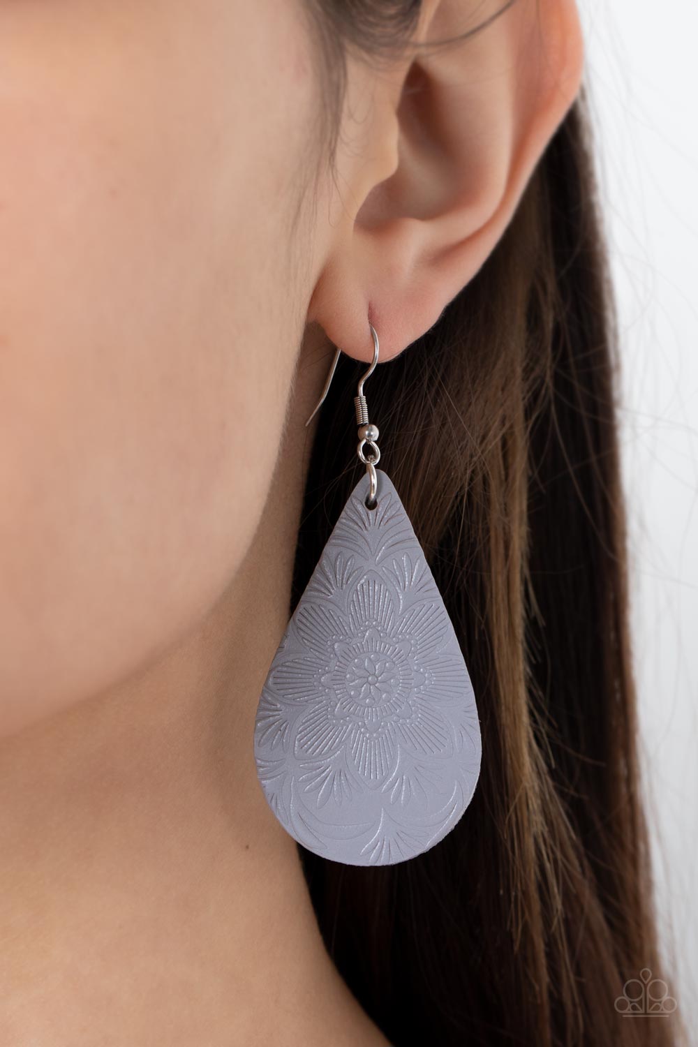 Subtropical Seasons - Silver Earring (PZ-3348)