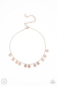 On My CHIME - Rose Gold Paparazzi Necklace (#3718)