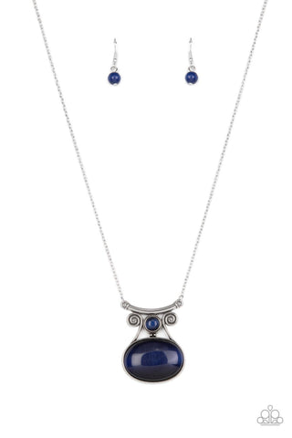 One DAYDREAM At A Time - Blue Paparazzi Necklace (#1927)