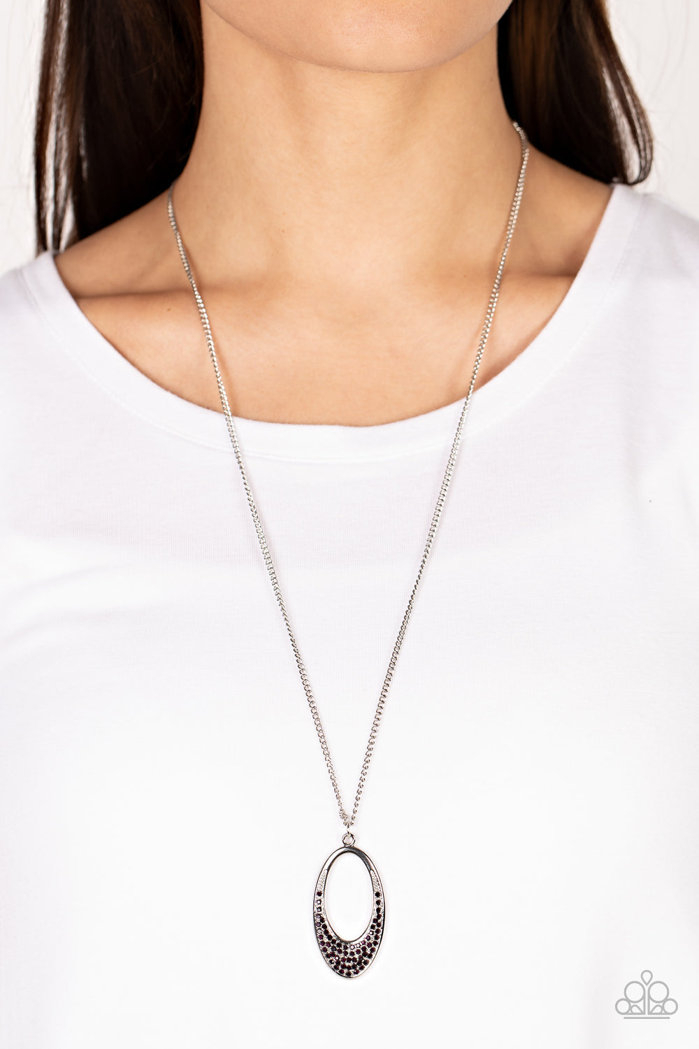 Dip Into Dazzle - Purple Paparazzi Necklace (#3653)