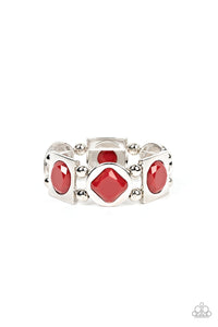 Asymmetrical A-Lister - Red Paparazzi Bracelet (#2359)