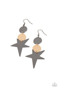 Star Bizarre - Multi Paparazzi Earring (PZ-1682)