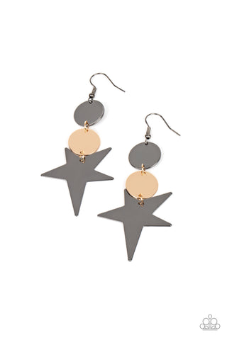 Star Bizarre - Multi Paparazzi Earring (#1682)