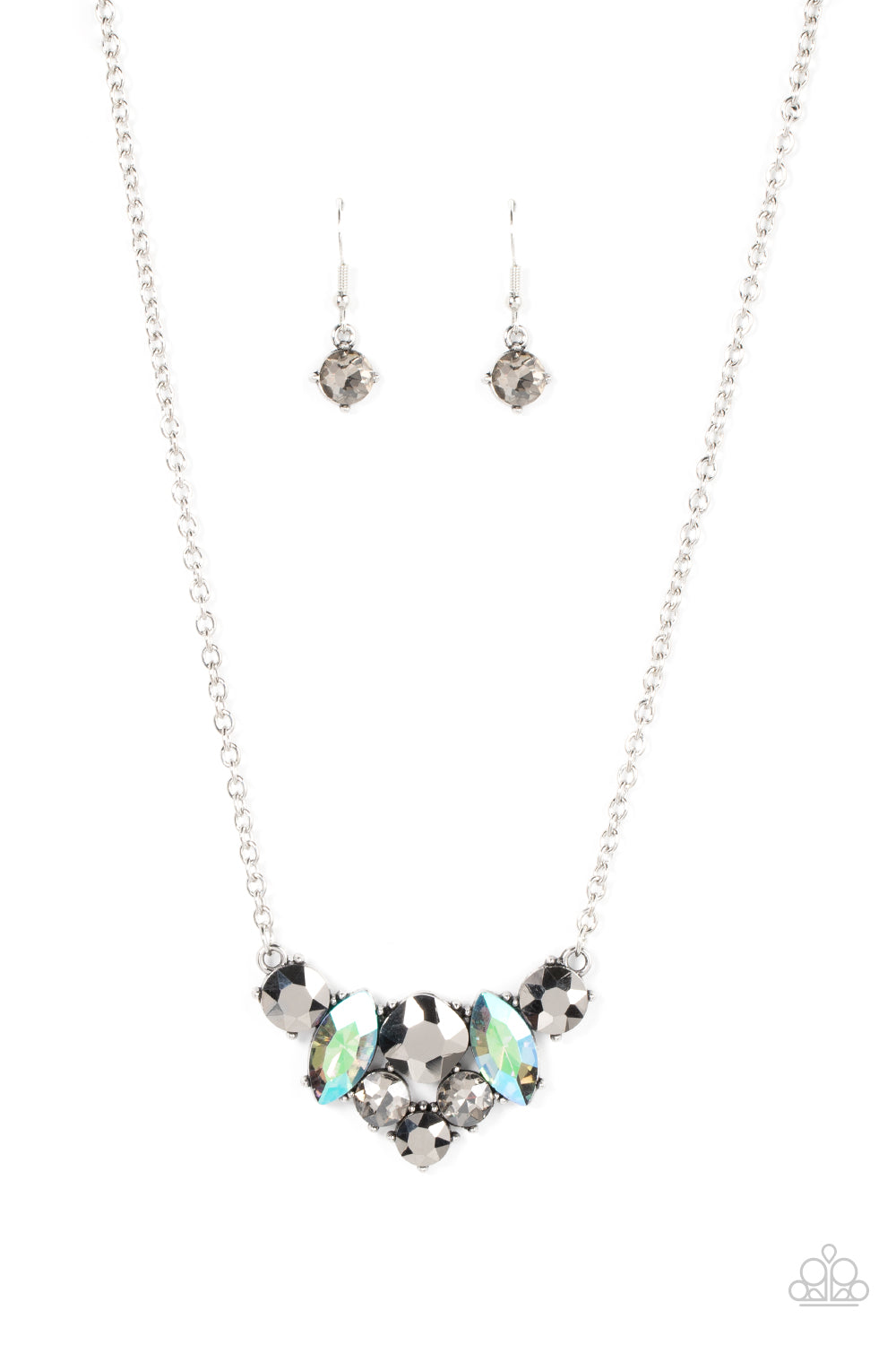 Lavishly Loaded - Silver Paparazzi Necklace (#3475)