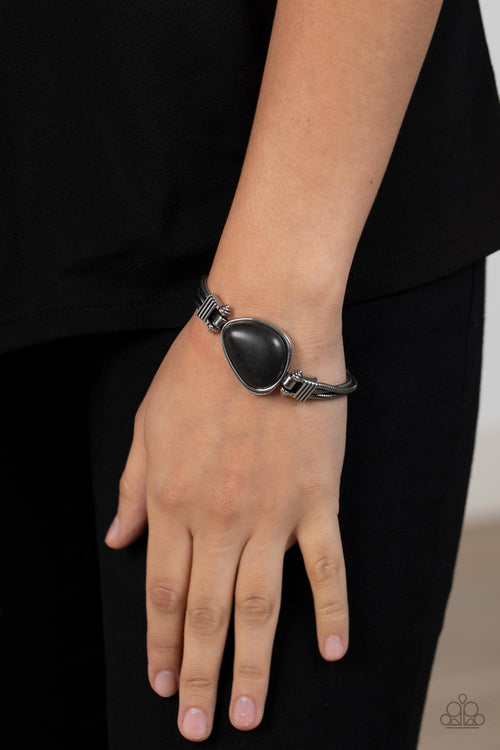 Badlands Bounty - Black Paparazzi Bracelet (PZ-4951)