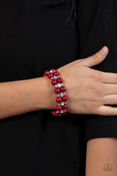 Starlight Reflection - Red Paparazzi Bracelet (#3983)