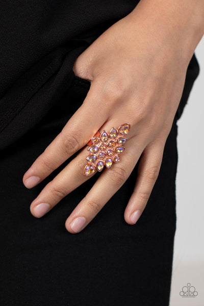 Combustible Iridescence - Copper Paparazzi Ring (R263)