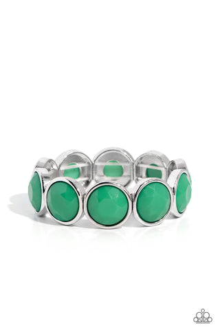 Long Live the Loud - Green Paparazzi Bracelet (#5148)