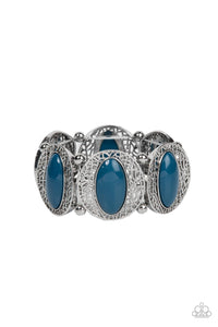 Eastern Escapade - Blue Paparazzi Bracelet (#3029)