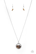 Gemstone Guru - Brown Paparazzi Necklace (#3136)