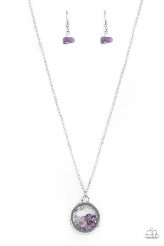 Gemstone Guru - Purple Paparazzi Necklace (#5501)